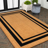 Blaire Modern Classic Double Border Coir Area Rug