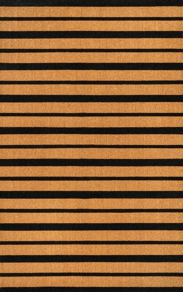 Hadley Modern Classic Ticking Stripe Coir Area Rug