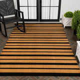 Hadley Modern Classic Ticking Stripe Coir Area Rug