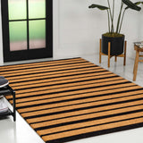 Hadley Modern Classic Ticking Stripe Coir Area Rug