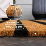 Hadley Modern Classic Ticking Stripe Coir Area Rug