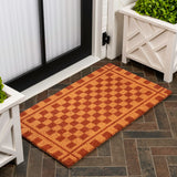 Harper Classic Farmhouse Checkerboard Coir Area Rug