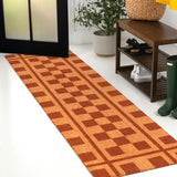 Harper Classic Farmhouse Checkerboard Coir Area Rug