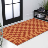 Harper Classic Farmhouse Checkerboard Coir Area Rug