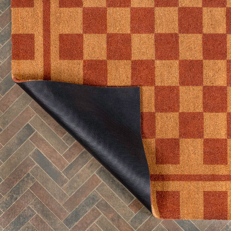Harper Classic Farmhouse Checkerboard Coir Area Rug