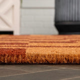 Harper Classic Farmhouse Checkerboard Coir Area Rug