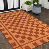 Harper Classic Farmhouse Checkerboard Coir Area Rug