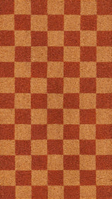 Porter Classic Farmhouse Checkered Coir Area Rug