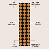 Paige Modern Classic Diamond-patterned Coir Area Rug