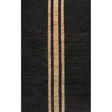 Olivier Rustic Beach House Wide Ticking Stripe Jute Area Rug