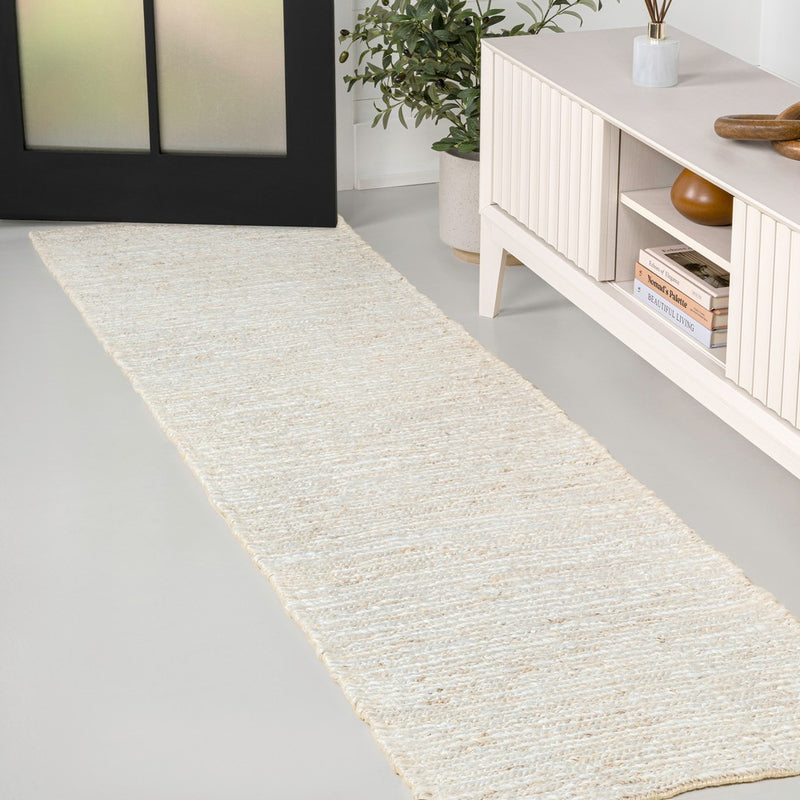 Griffin Rustic Farmhouse Woven Jute Solid Area Rug