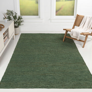 Griffin Rustic Farmhouse Woven Jute Solid Area Rug