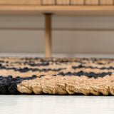 Theo Modern Farmhouse Woven Jute Checkerboard Area Rug