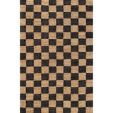 Theo Modern Farmhouse Woven Jute Checkerboard Area Rug