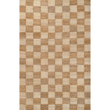 Theo Modern Farmhouse Woven Jute Checkerboard Area Rug