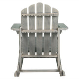 Kiawah Outdoor Patio Classic Acacia Wood Adirondack Rocking Chair - JONATHAN Y