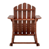 Kiawah Outdoor Patio Classic Acacia Wood Adirondack Rocking Chair