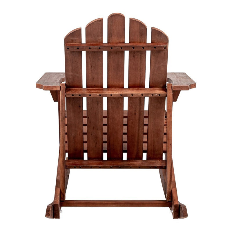 Kiawah Outdoor Patio Classic Acacia Wood Adirondack Rocking Chair