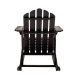 Kiawah Outdoor Patio Classic Acacia Wood Adirondack Rocking Chair