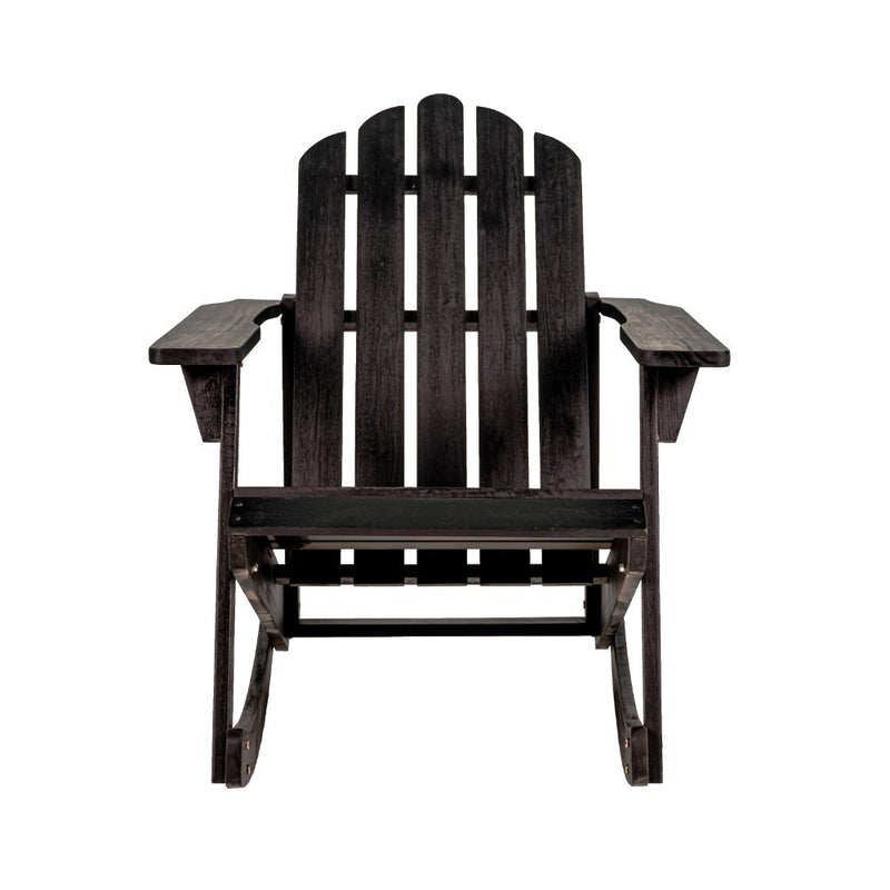 Kiawah Outdoor Patio Classic Acacia Wood Adirondack Rocking Chair
