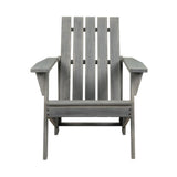 Irving Outdoor Patio Modern Acacia Wood Adirondack Chair - JONATHAN Y