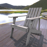 Irving Outdoor Patio Modern Acacia Wood Adirondack Chair - JONATHAN Y