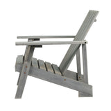 Irving Outdoor Patio Modern Acacia Wood Adirondack Chair - JONATHAN Y