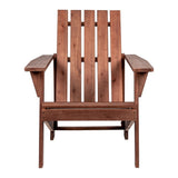 Irving Outdoor Patio Modern Acacia Wood Adirondack Chair - JONATHAN Y