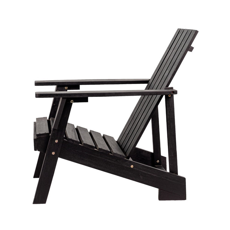 Irving Outdoor Patio Modern Acacia Wood Adirondack Chair