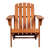 Westport Outdoor Patio Traditional Acacia Wood Adirondack Chair - JONATHAN Y
