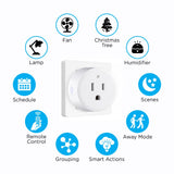 Smart Plug - WiFi Remote App Control for Lights & Appliances; Compatible with Alexa and Google Home Assistant - JONATHAN Y