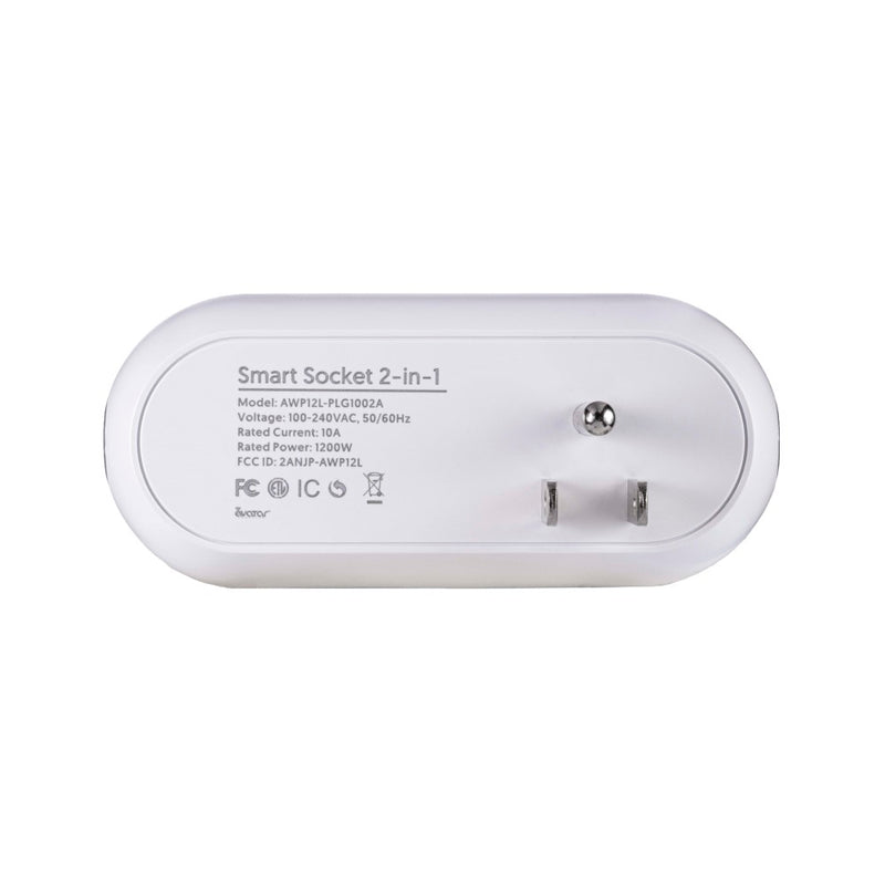 Smart Dual Plug - WiFi Remote App Control for Lights & Appliances; Compatible with Alexa and Google Home Assistant - JONATHAN Y