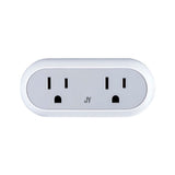 Smart Dual Plug - WiFi Remote App Control for Lights & Appliances; Compatible with Alexa and Google Home Assistant - JONATHAN Y