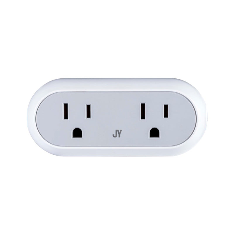 Smart Dual Plug - WiFi Remote App Control for Lights & Appliances; Compatible with Alexa and Google Home Assistant - JONATHAN Y