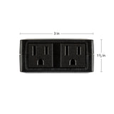 Outdoor Smart Dual Plug - WiFi Remote App Control for Outdoor Lights & Holiday Decor; Compatible with Alexa and Google Home Assistant - JONATHAN Y