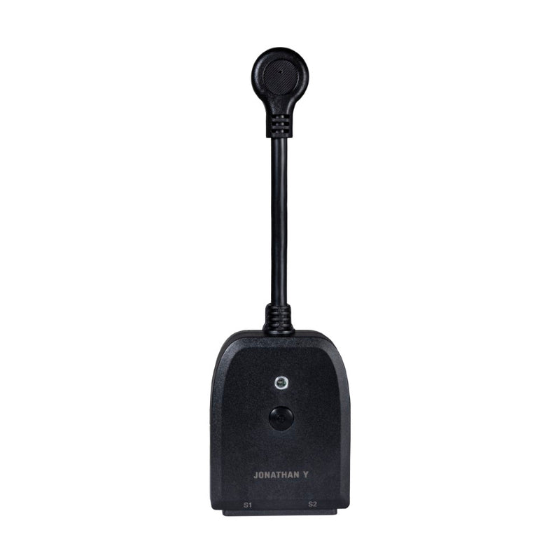 Outdoor Smart Dual Plug - WiFi Remote App Control for Outdoor Lights & Holiday Decor; Compatible with Alexa and Google Home Assistant - JONATHAN Y