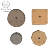 Romy Modern Minimalist Handmade Concrete Geometric Planter Set with Drainage Holes