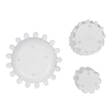 Petra Modern Minimalist Handmade Concrete Bubble Cylinder Vase Set with Decorative Tray