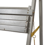 Joy 26.5"W x 22"D x 36"H 3-Tier Acacia Wood Indoor/Outdoor Foldable Compact Freestanding Ladder Plant Stand Display Rack Shelf
