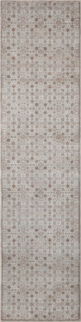 Petunia Distressed All-over Floral Border Non-slip Machine-washable Area Rug