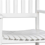 Seagrove Farmhouse Classic Slat-Back 350-LBS Support Acacia Wood Outdoor Rocking Chair - JONATHAN Y