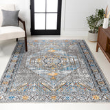 Izmit Geometric Vintage Medallion Area Rug