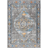 Izmit Geometric Vintage Medallion Area Rug