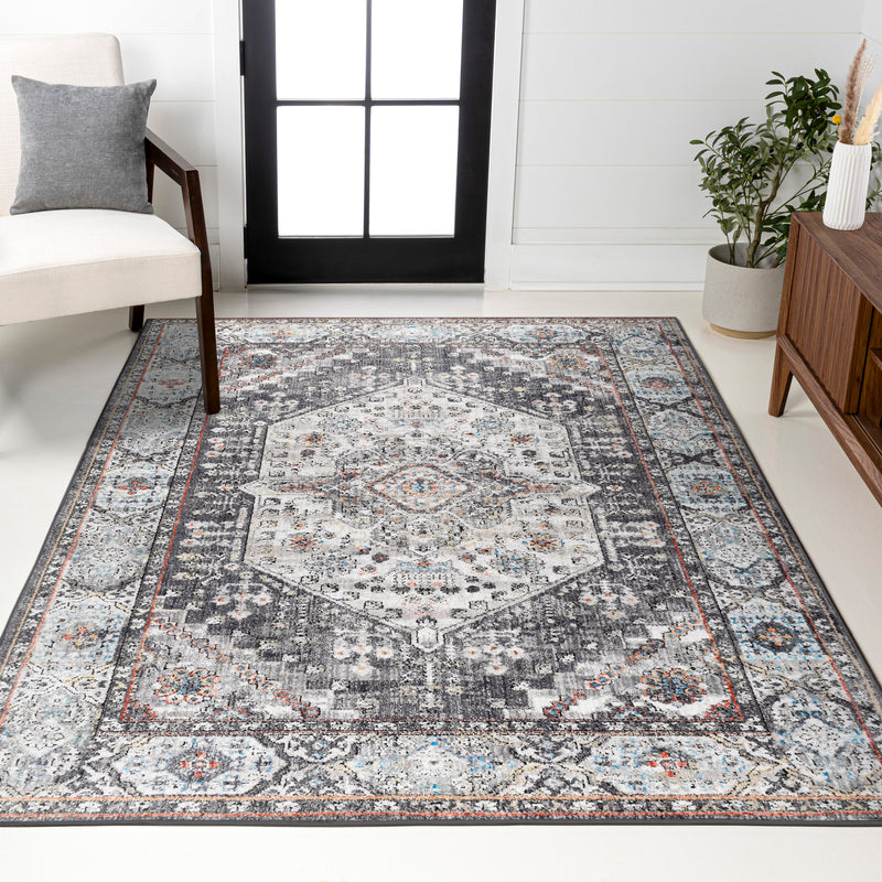 Kesan Vintage Medallion Area Rug