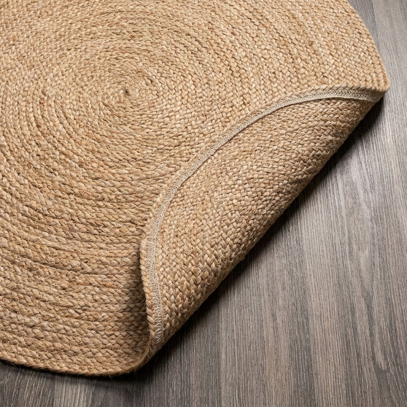 Soleil Round Area Rug Natural / Round / 7' Round – BACK
