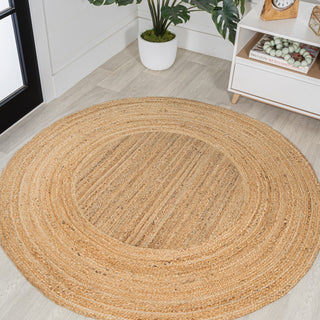 Harmony Boho Jute Circle Area Rug