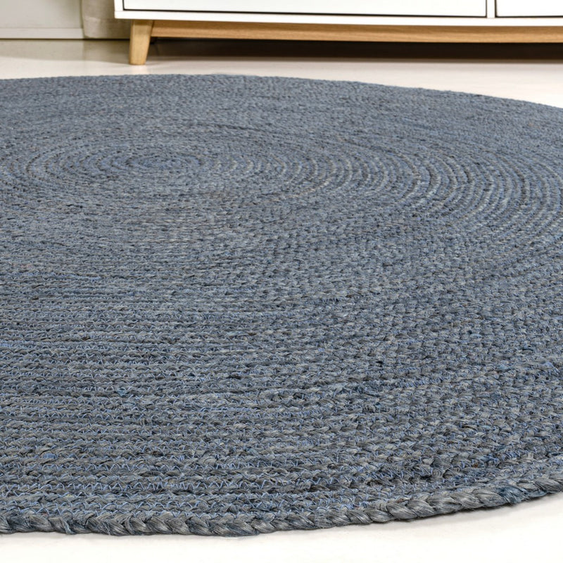 Zara Braided Coastal Cottage Round Jute Round Rug