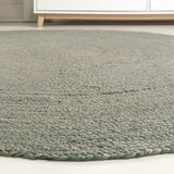 Zara Braided Coastal Cottage Round Jute Round Rug