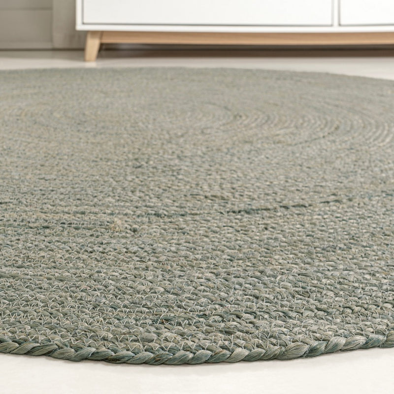 Zara Braided Coastal Cottage Round Jute Round Rug