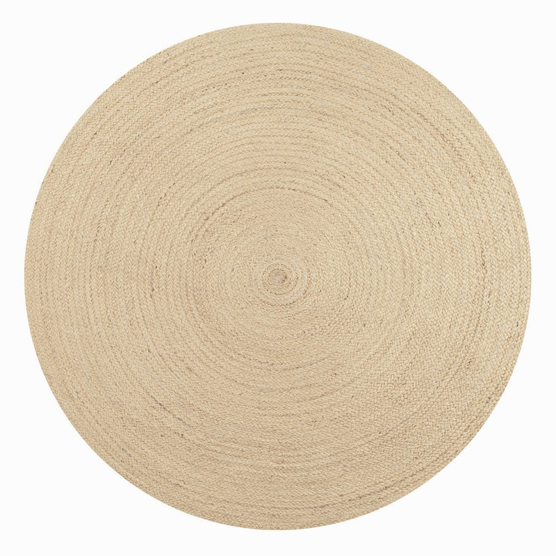 Zara Braided Coastal Cottage Round Jute Round Rug